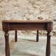 Table basse ancienne en noyer et chêne – France, vers 1900