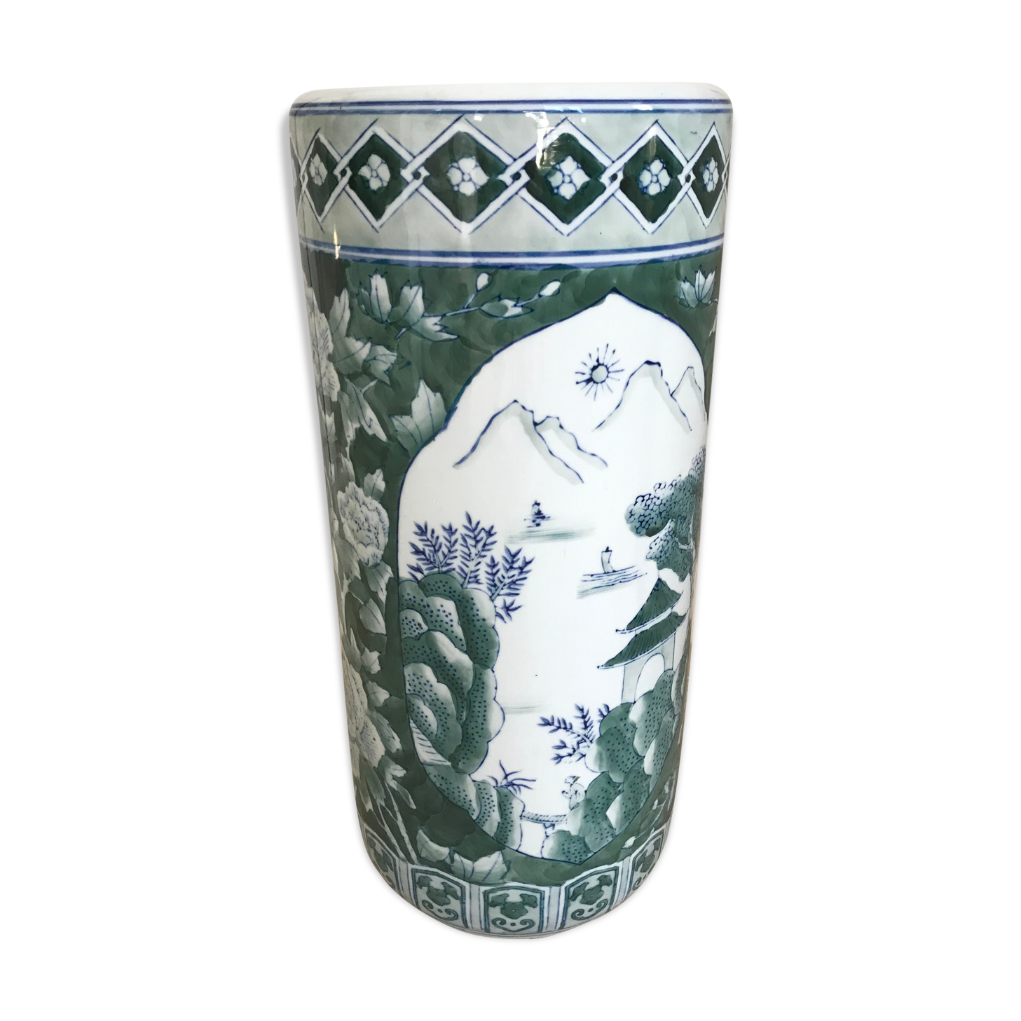 Porcelain roller umbrella holder