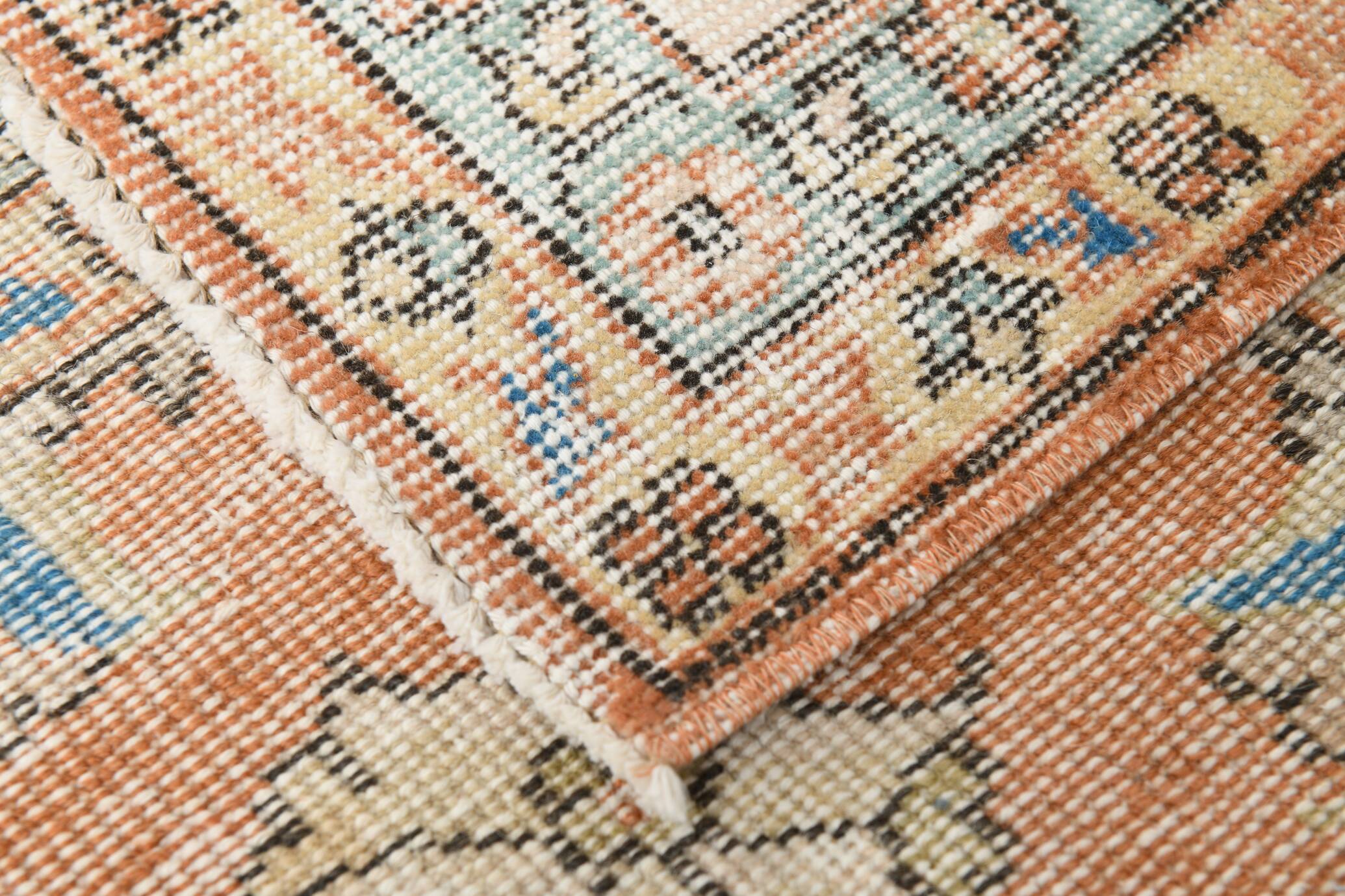 Tapis vintage turc rouge Brunt 7x10, 221x323 cm