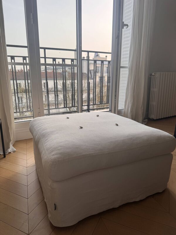 Caravane - pouf Thala - ivoire