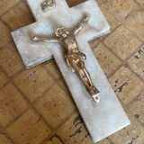 Marble and brass crusifix