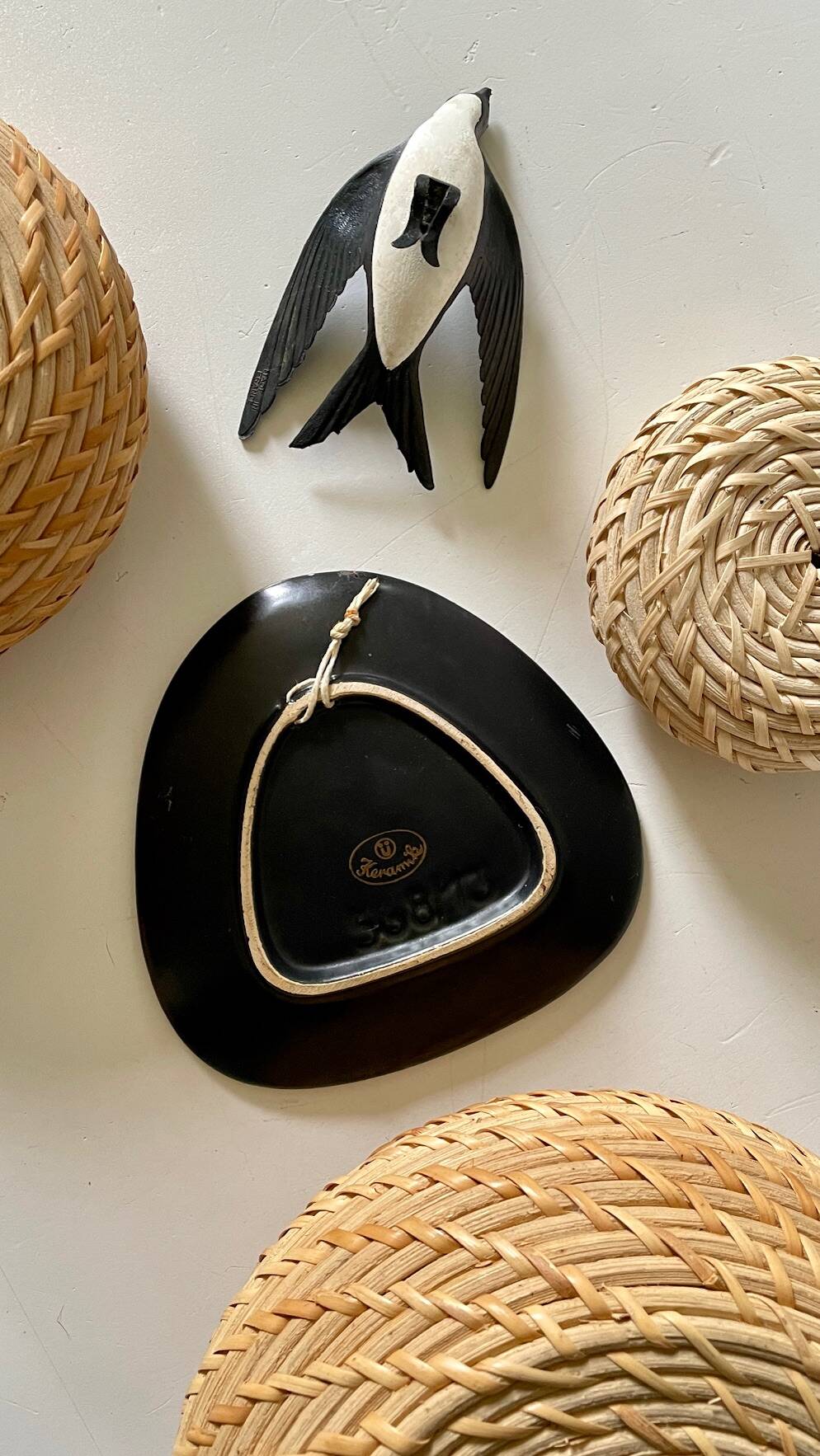 Decoration Vintage stackable baskets