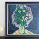 ALAN "Bouquet de fleurs" Huile sur panneau