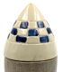 Ceramic rocket, spaceship bottle, France 1940s-1950s
