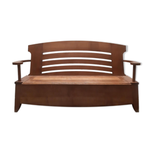 Banc art nouveau minimaliste en