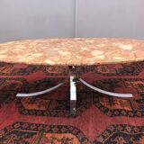 Coffee table in pink marble 1970