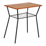 Vintage metal and wood table from the 1960s