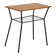 Vintage metal and wood table from the 1960s