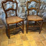 Pair of caned chairs 1950/60