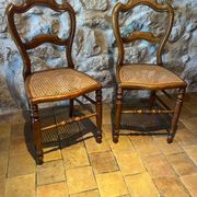 Pair of caned chairs 1950/60