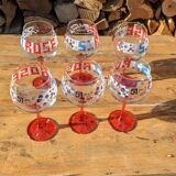 Glasses Pastis 51 rosé pool by six