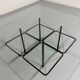 Vintage Italian architectural design coffee table from the 1970s