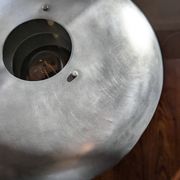 BN 26 mushroom table lamp by Hans-Agne Jakobsson in brushed aluminium.