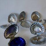 Shell pocket in silver metal from the 60s and 70s