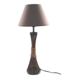 Lampe rotin et corde
