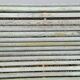 Antique Garden Bench with Wooden Slats and Iron Legs