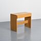 Desk in solid elm by Maison Regain, 1970s.