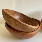 Set of 5 wooden ramekins