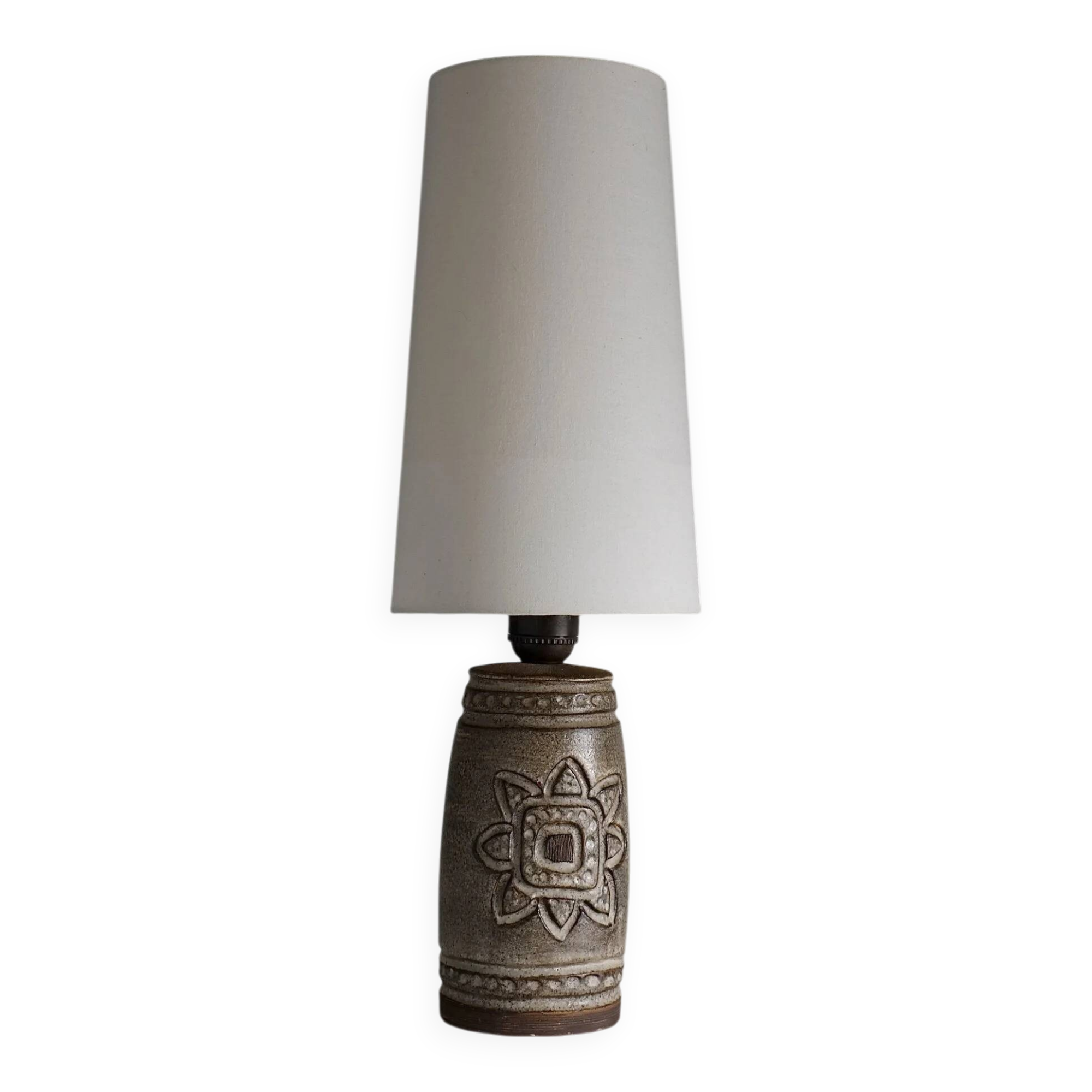Mid-century stoneware table lamp base by Irma Yourstone | Sweden