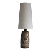 Mid-century stoneware table lamp base by Irma Yourstone | Sweden