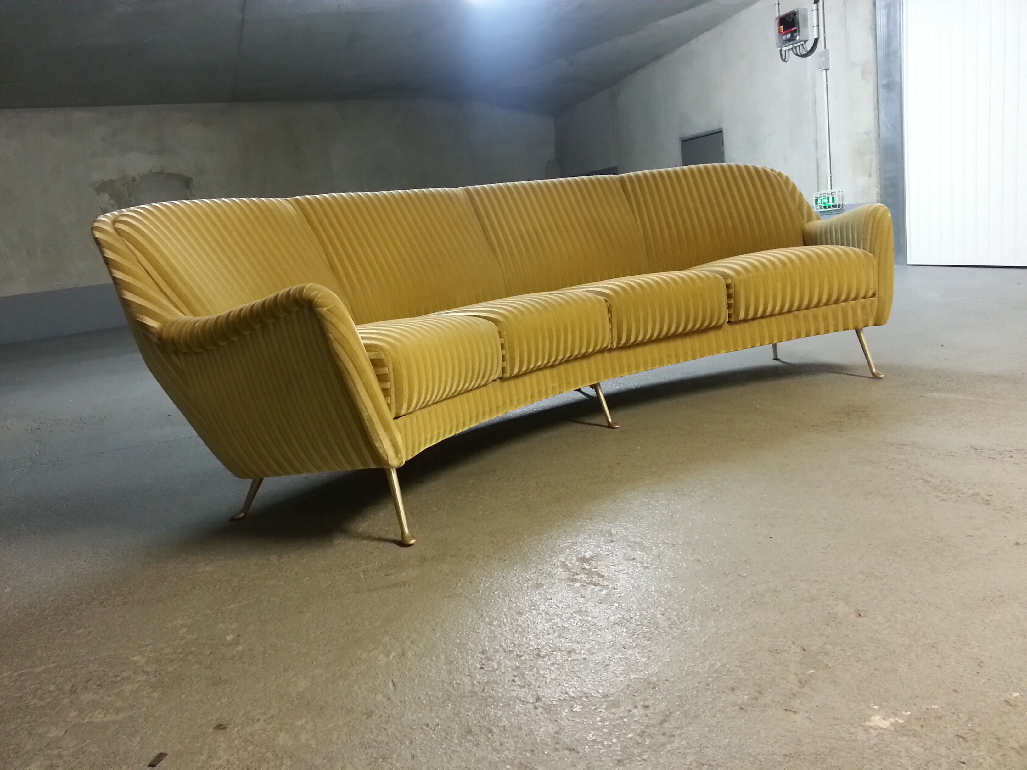 Sofa sofa Arc egg curve Arc 50s 60s Italian Arflex