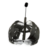 Space Age brushed metal ball chandelier