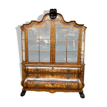 Vitrine hollandaise antique XVIIIe siècle.