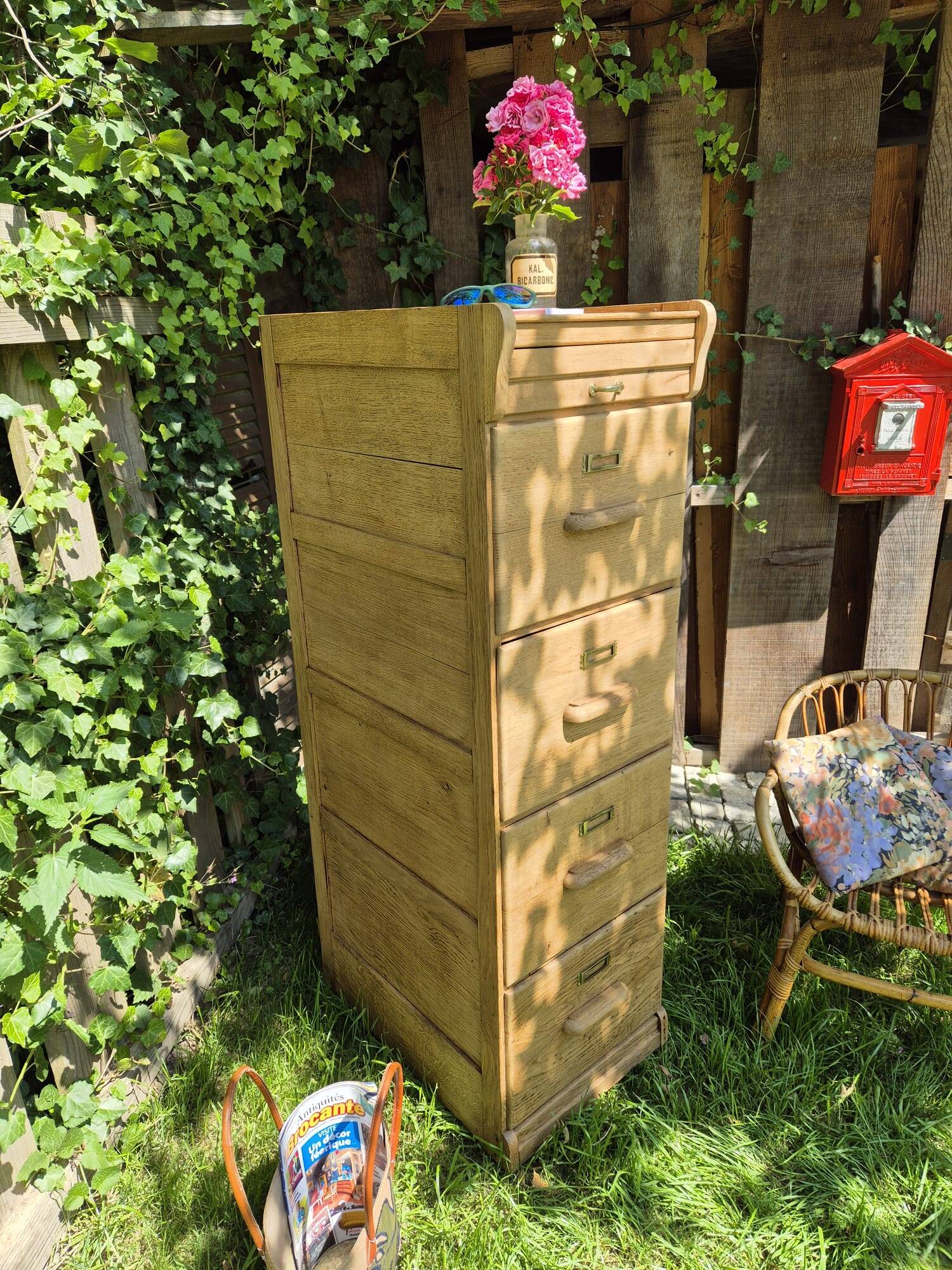 Antique filing cabinet