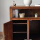 Low cabinet with compass feet, vintage oak