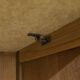 French wardrobe with tapered legs, 3 doors, 120cm hanging rail, new.
