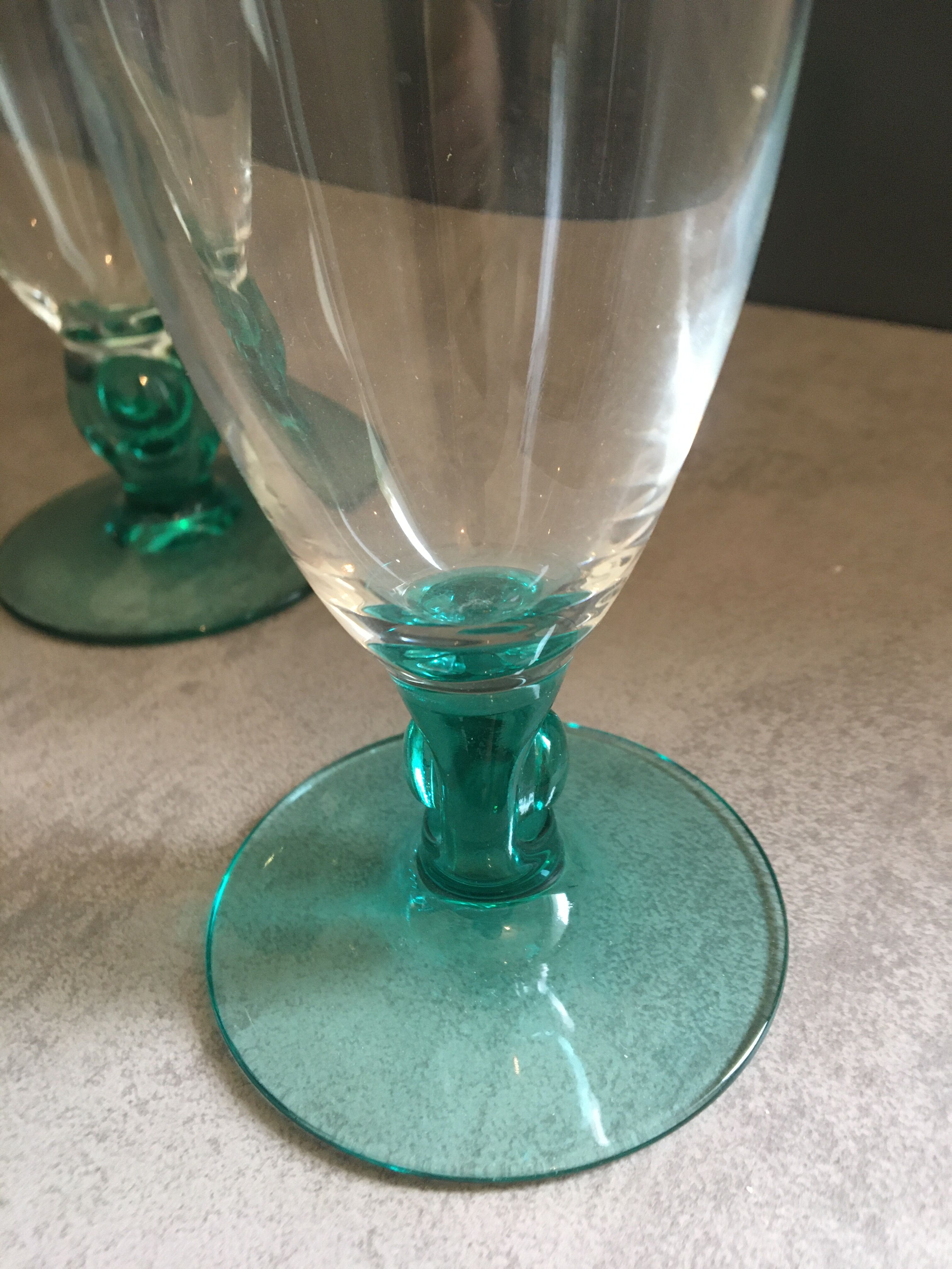 7 verres Luminarc bleu turquoise