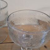 Bubbled glass cups
