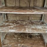 Ancien garde-manger tribal en teck birman