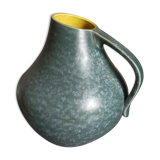 Vase céramique Allemande Art-Déco à l'émail moucheté modèle n°377