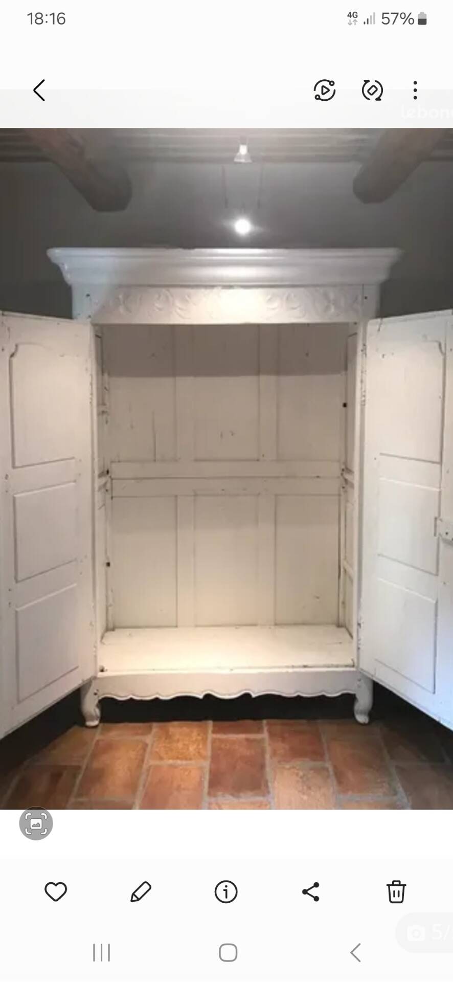Antique oak wardrobe