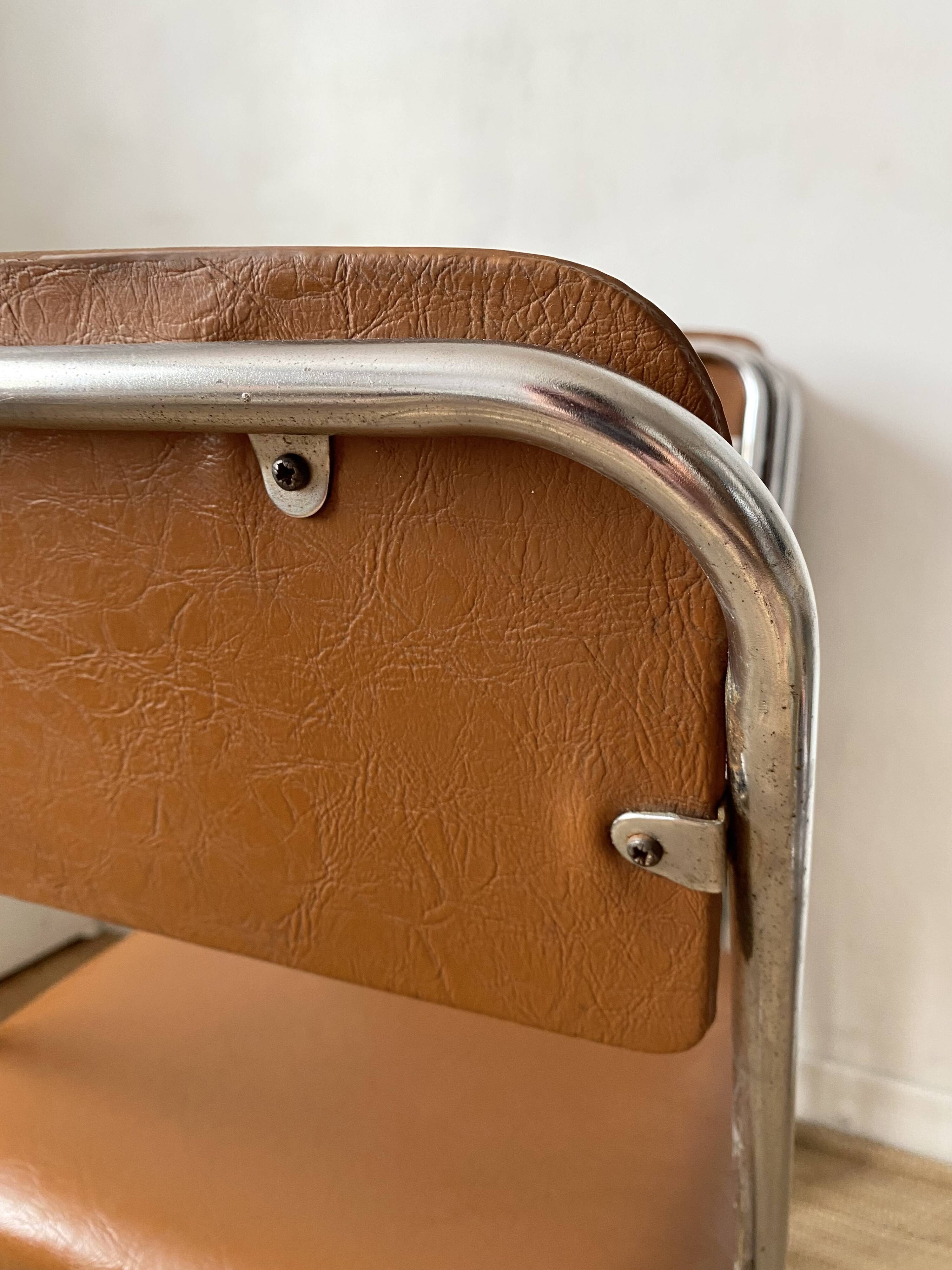 Vintage chrome folding chairs