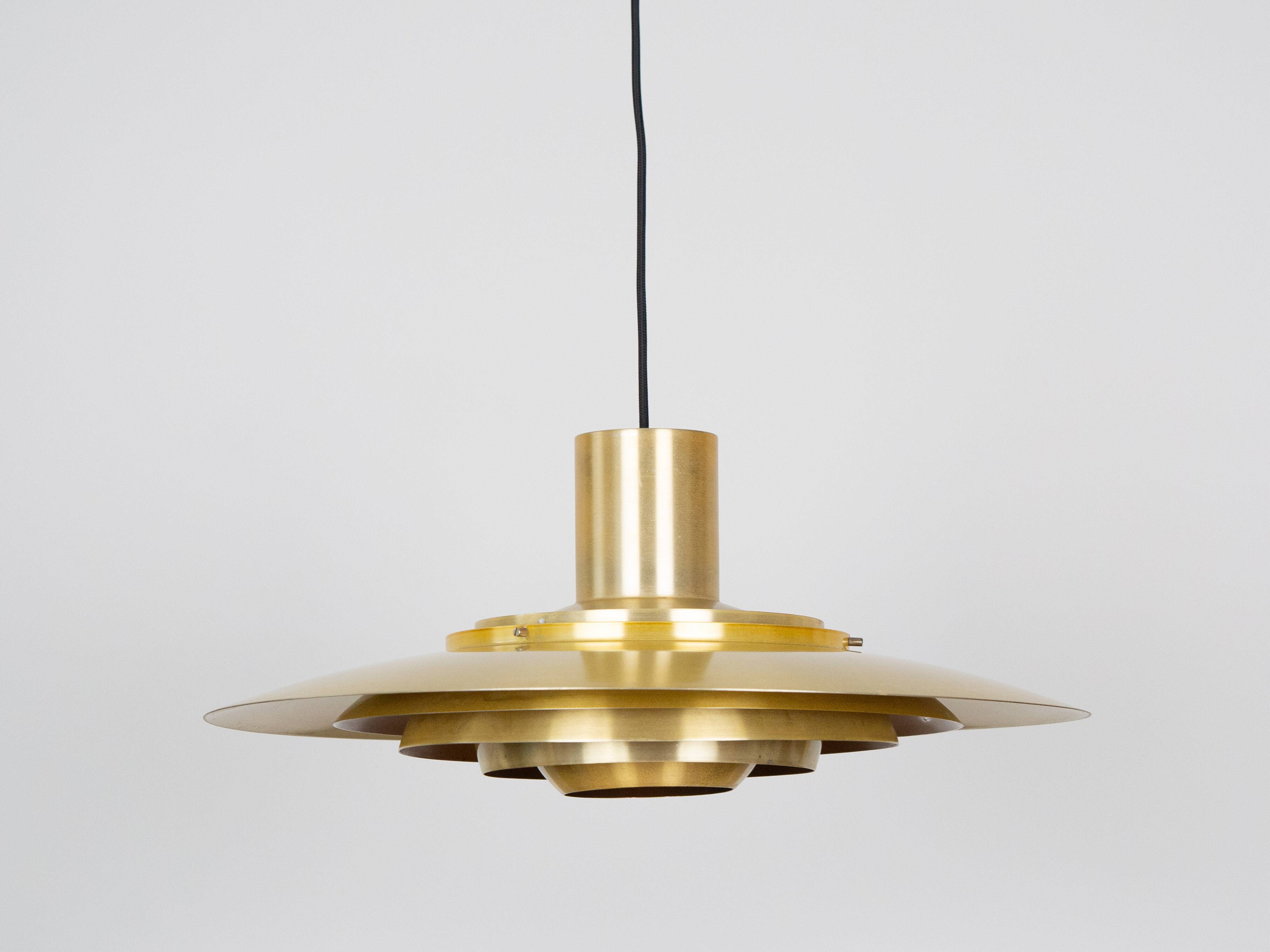 Danish vintage pendant lamp P376 by Fabricius and Kastholm, Nordisk Solar