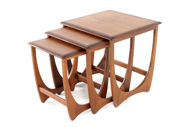 G-Plan Fresco nesting tables 'Dogmersfield' - teak mid century modern