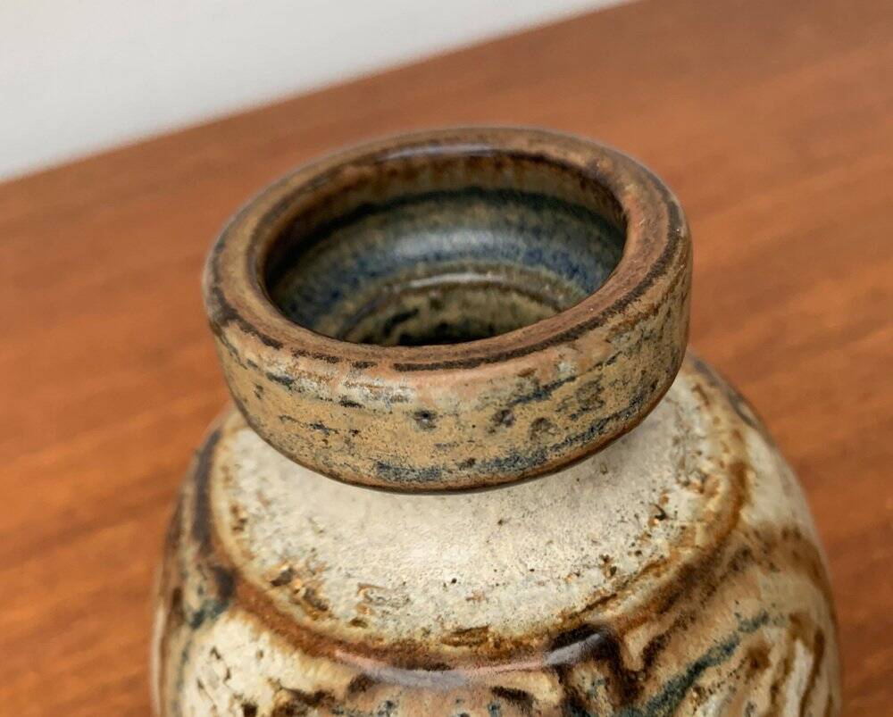 Mid-century Danish vase from Søholm pottery workshop, 1960s.