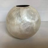 Mother-of-pearl ball vase