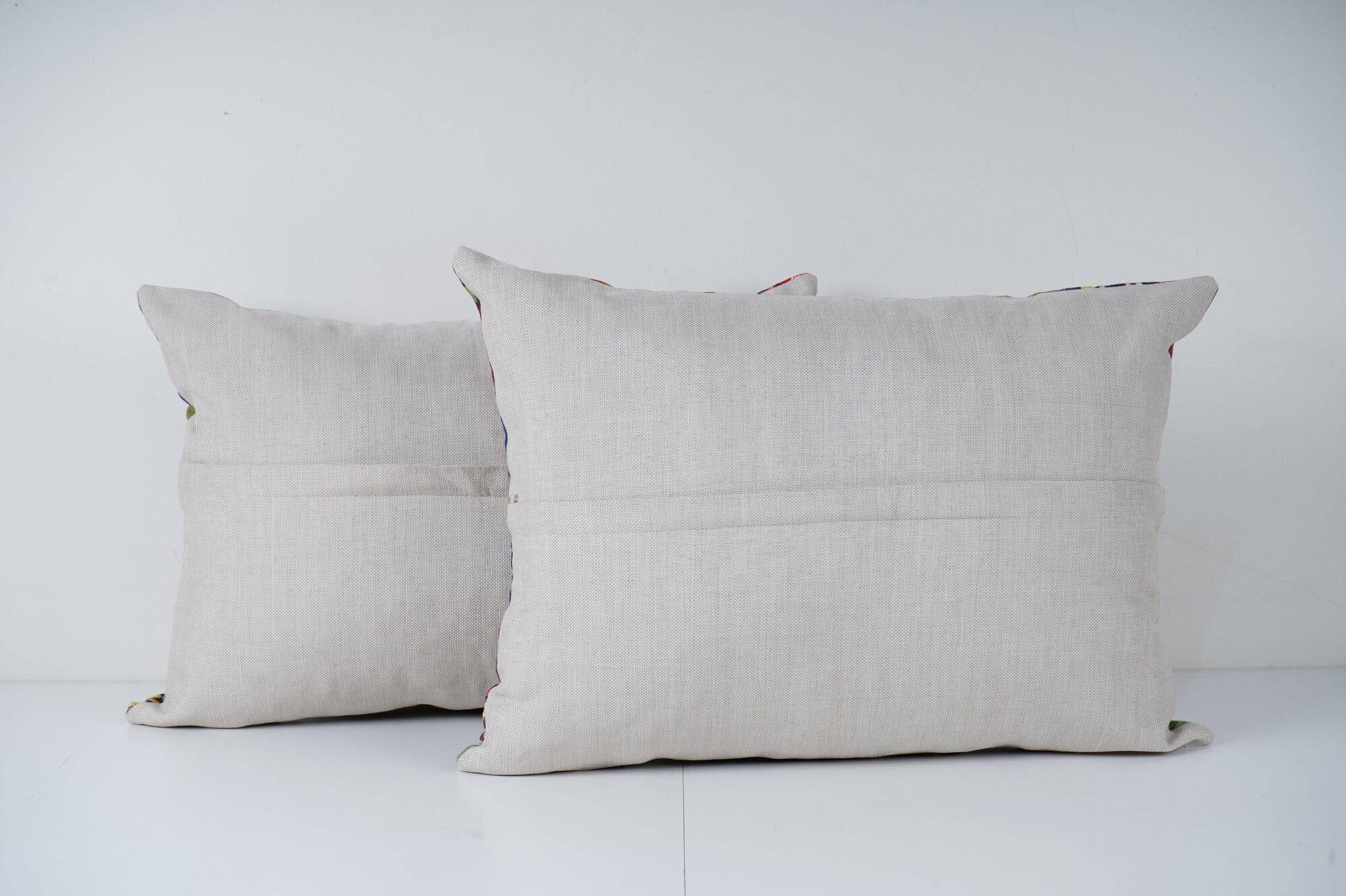 Set of 2 vintage Turkish cushion covers 41x56 cm