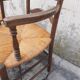 Paire de fauteuils rustique en chêne