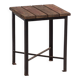 Vintage industrial stool made of pine wood and iron – Central Europe, circa 1950