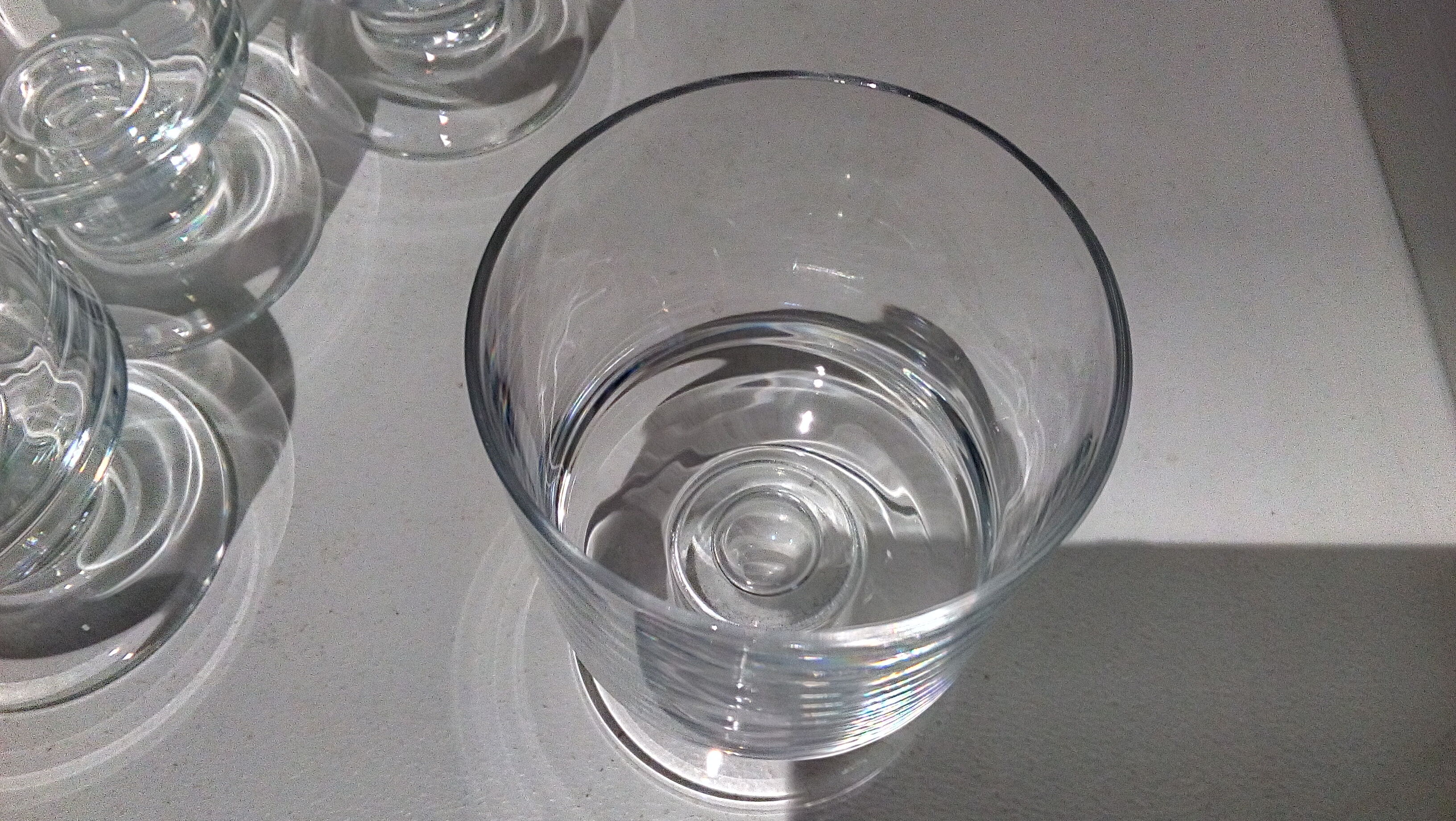Set of 8 vintage crystal glasses