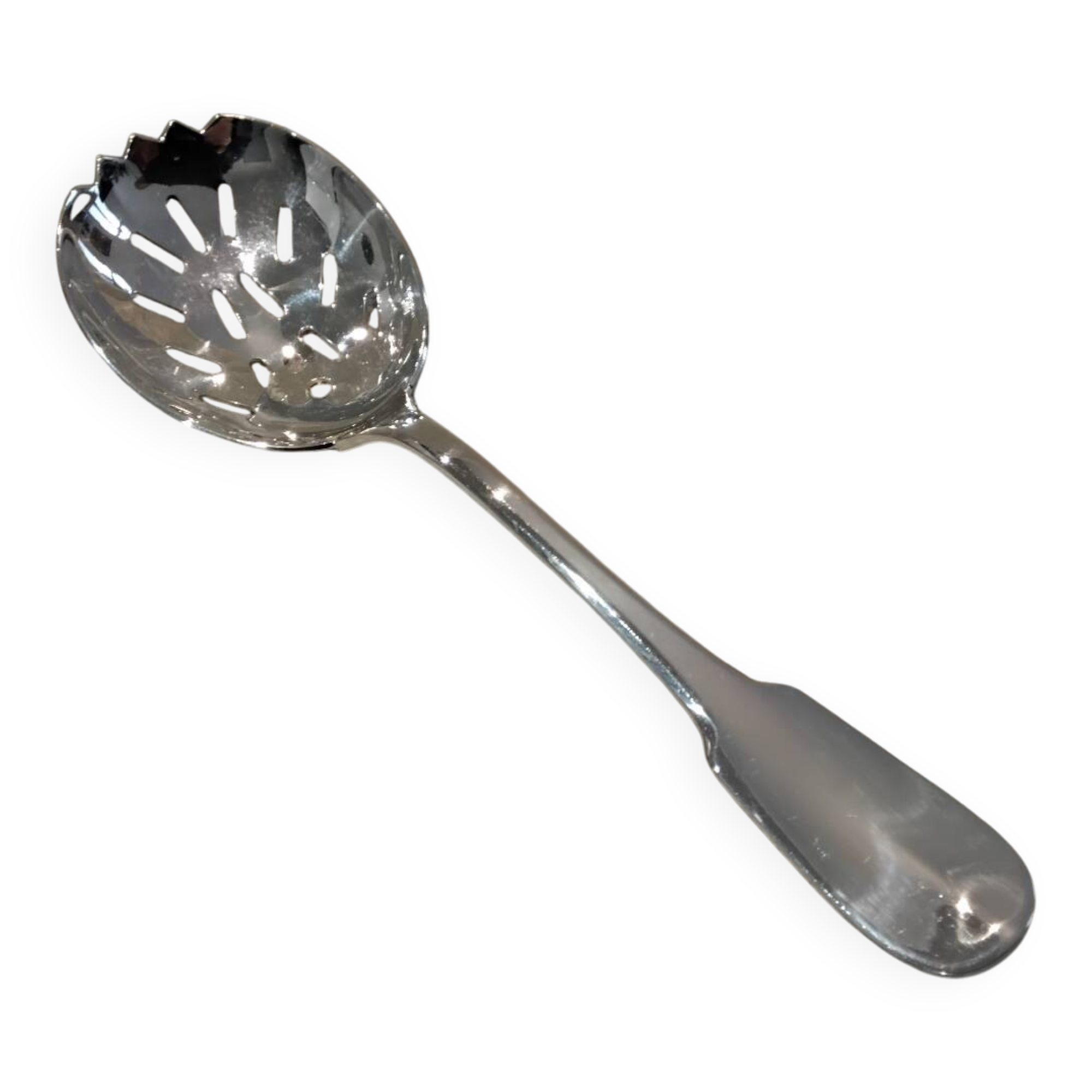 Silver-plated ice cube serving spoon by Christofle Cluny