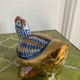 Brass duck and ceramic