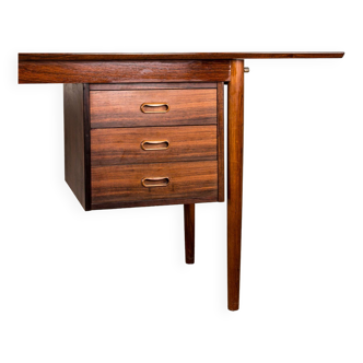 Bureau Danois en palissandre avec rallonge et caisson flottant, modèle 0S 51 par Arne Vodder 1960.