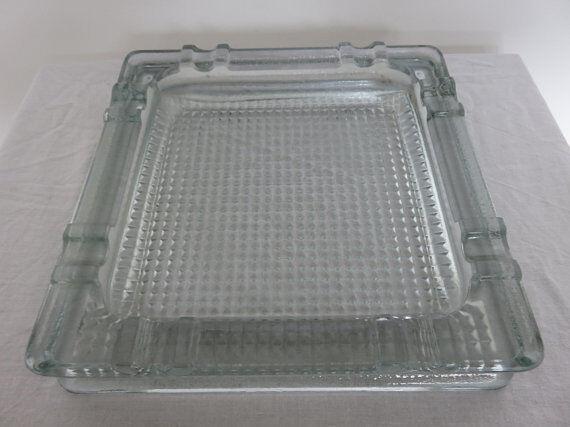 Glass ashtray 50s 60s