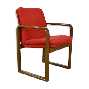 Fauteuil bois & tissu