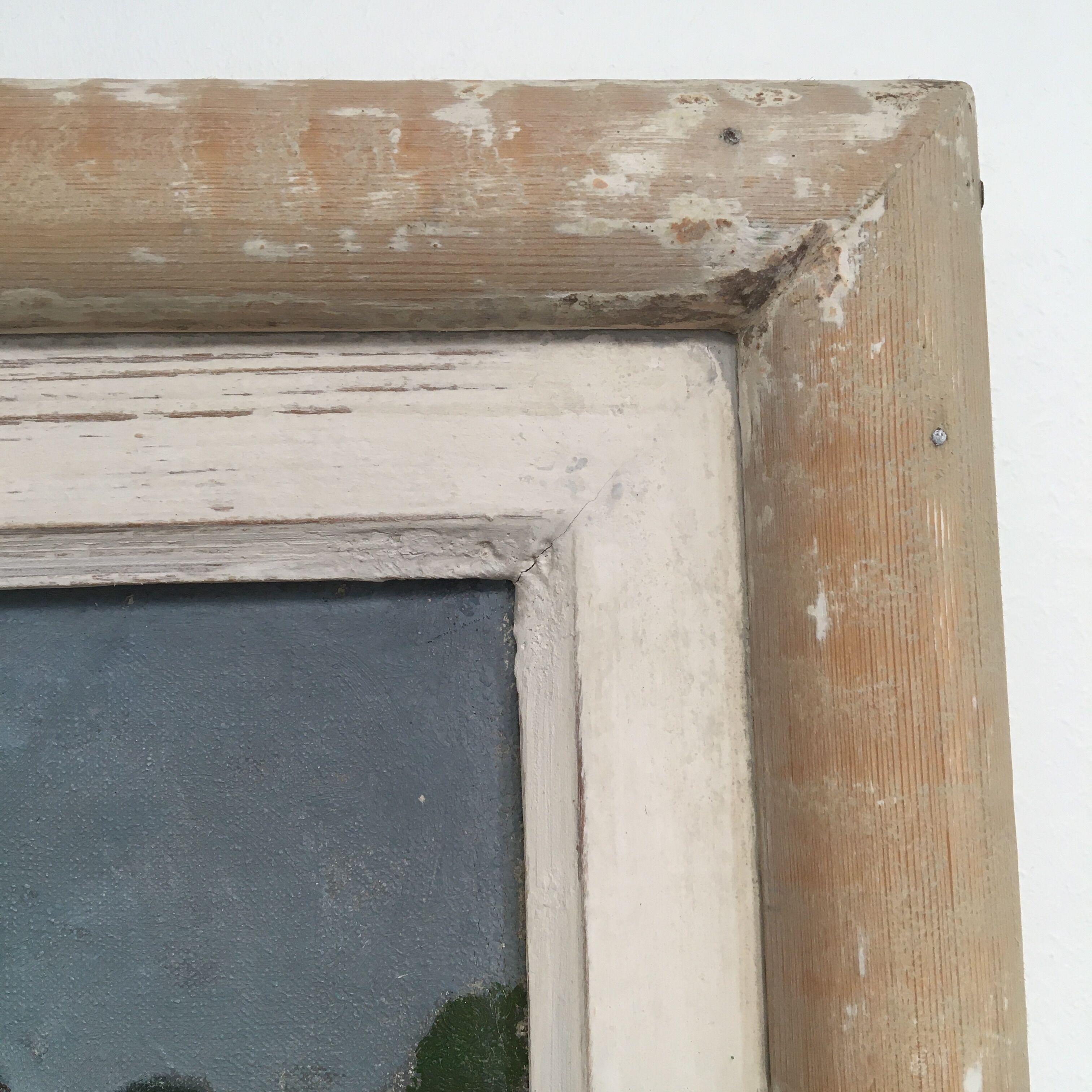 Framed oil painting "Chateldon la place"